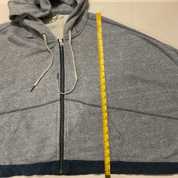 Lululemon in the Loop Hooded Poncho Front Zip Heathered Blue - Picture 3 of 9